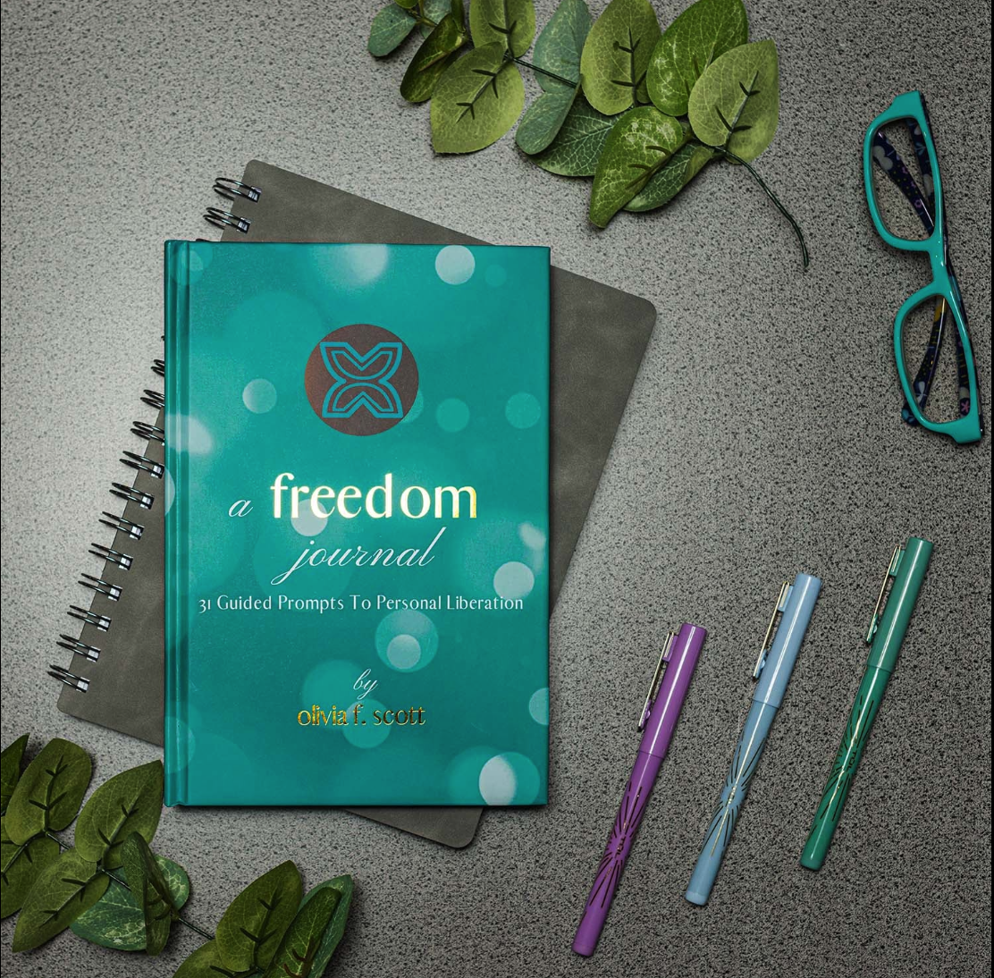 Freedom Kit - Yoga Mat, Aromatherapy Candle + Guided Journal | Hibiscus Majesty (4mm/smooth)